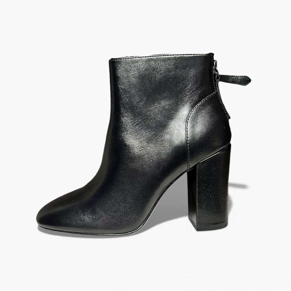 🌻NEW w/Box ASH Joy Black Leather Western High Heel Ankle Boots Women Size 5